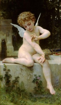  Bouguereau Malerei - LAmour au papillon Realismus Engel William Adolphe Bouguereau
